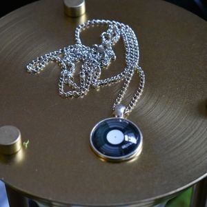 Vinyl Pendant Necklace